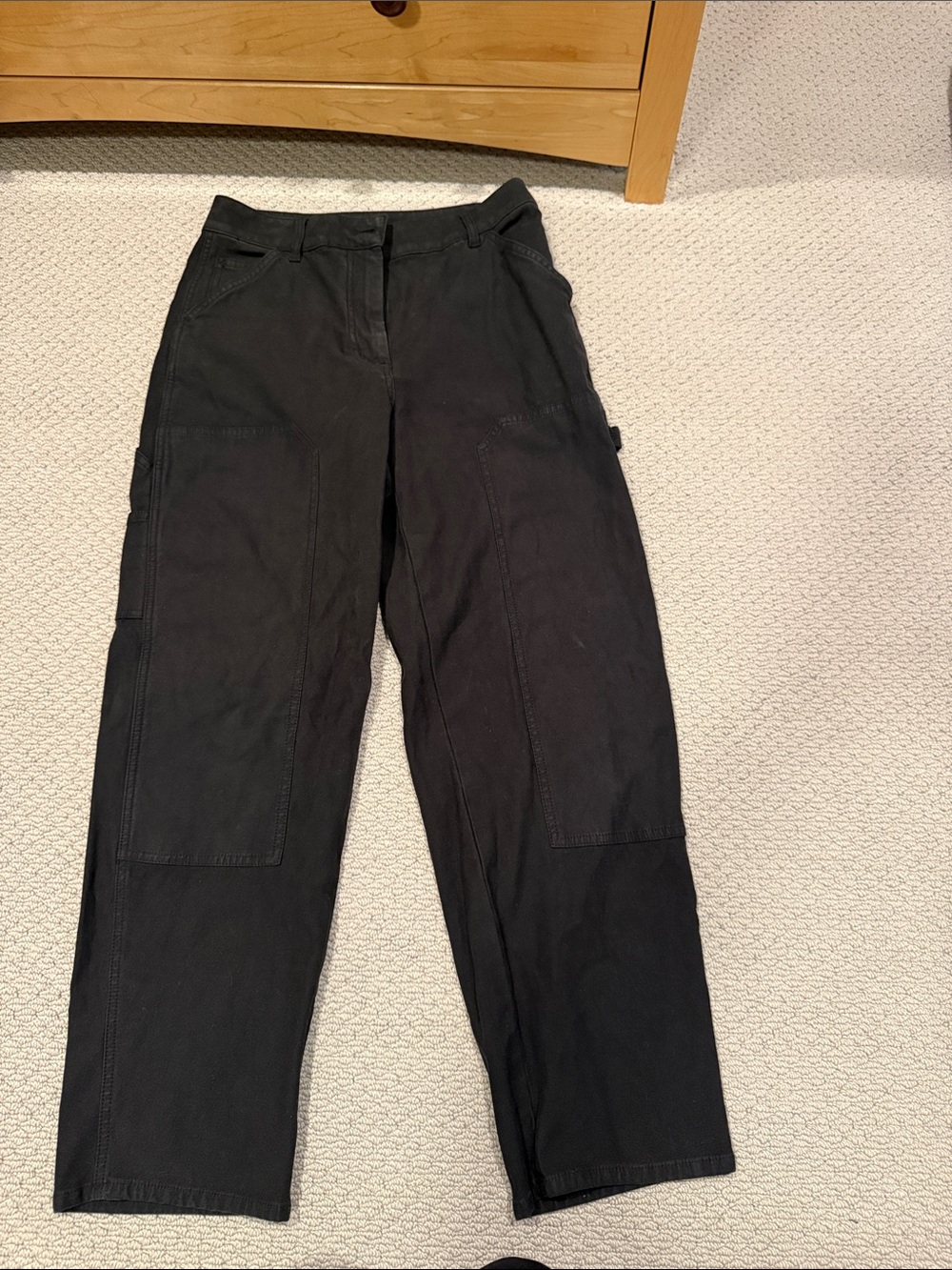 Wilfred Black Straight-Leg Utility Jeans